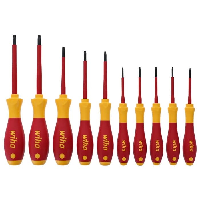 Wiha 32592 10-Piece Insulated SoftFinish Torx Screwdriver Set