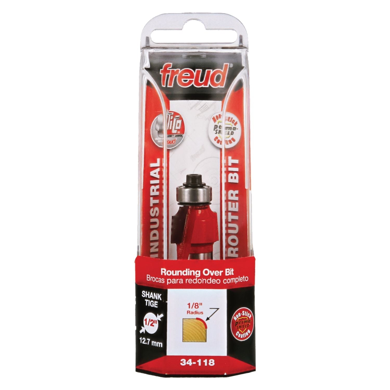 Freud 34-118 1/8-Inch Radius Rounding Over Router Bit