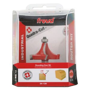 Freud 34-130 7/8-Inch Radius Rounding Over Router Bit (Quadra-Cut)