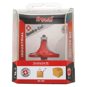 Freud 34-132 1-Inch Radius Rounding Over Router Bit (Quadra-Cut)