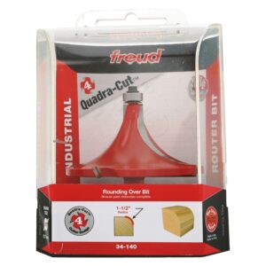 Freud 34-140 1-1/2-Inch Radius Rounding Over Router Bit (Quadra-Cut)