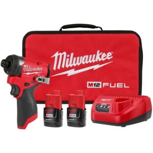 Milwaukee 3453-22 M12 FUEL 1/4-in. Hex Impact Driver Kit