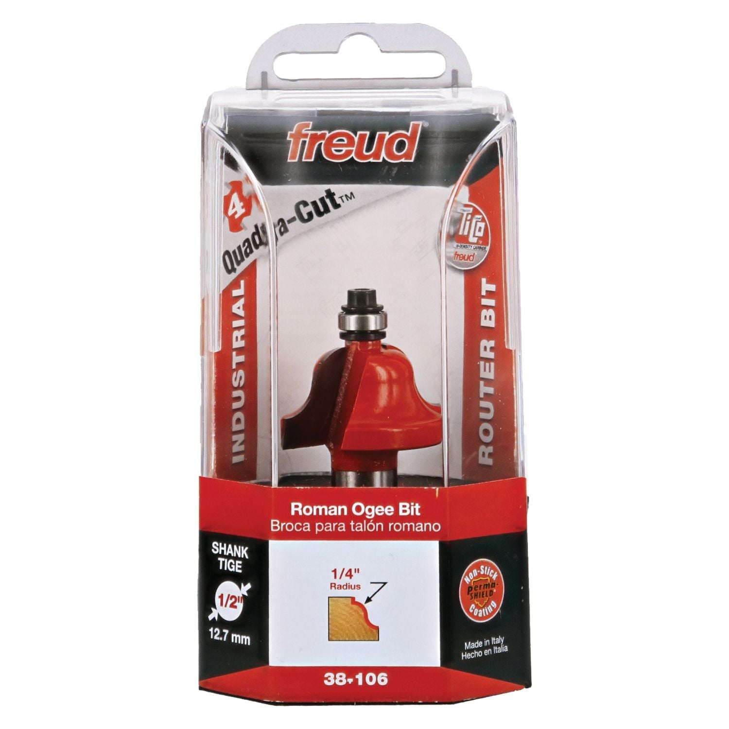 Freud 38-106 1-5/8-Inch Roman Ogee Router Bit (Quadra-Cut)