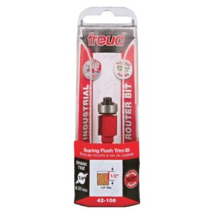 Freud 42-106 1/2-Inch Bearing Flush Trim Router Bit