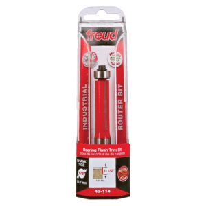 Freud 42-114 1/2-Inch Bearing Flush Trim Router Bit
