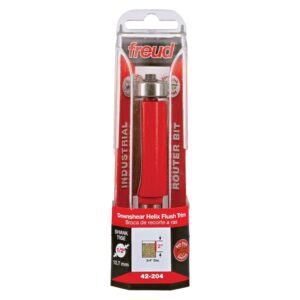 Freud 42-204 3/4-Inch Downshear Helix Flush Trim Router Bit