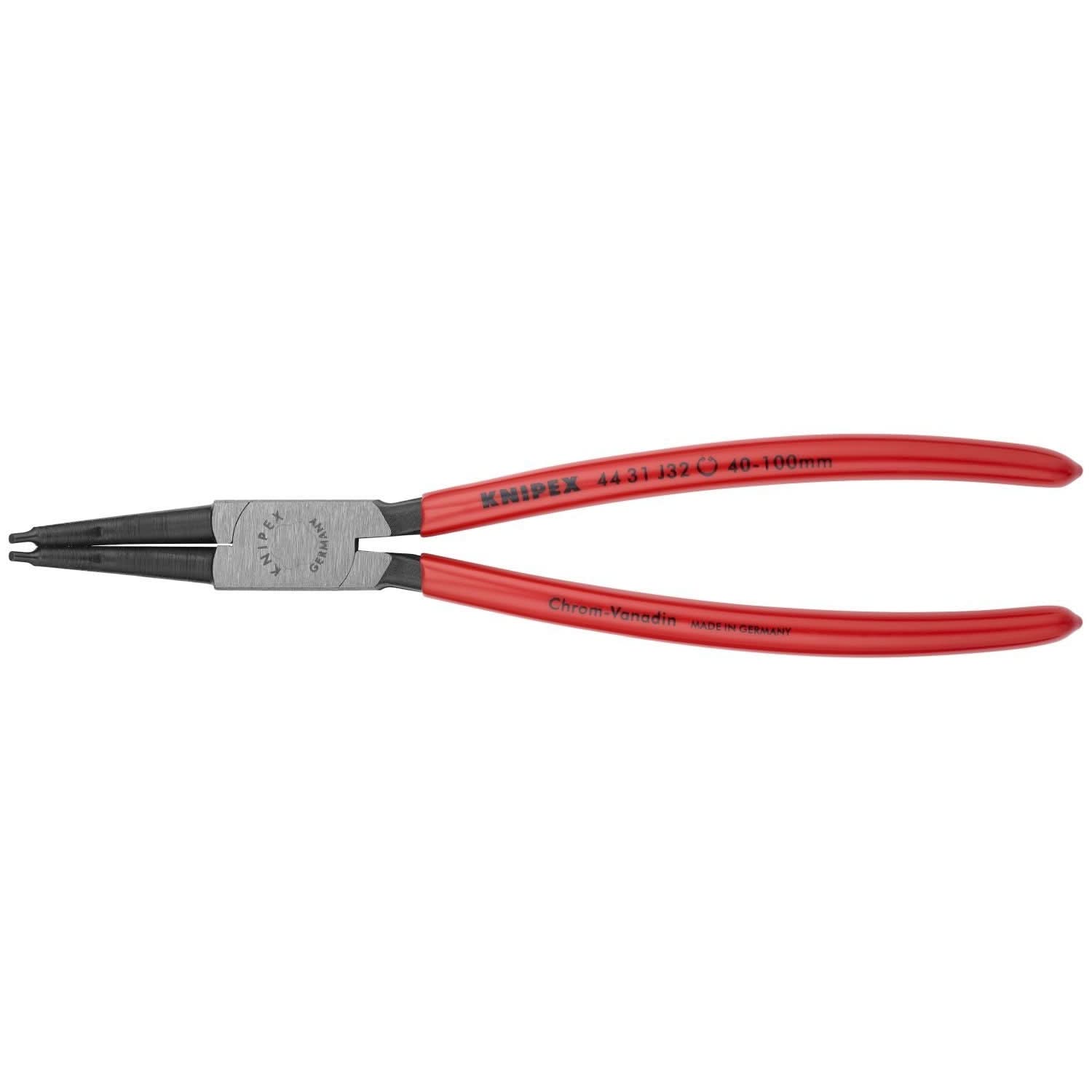 Knipex 44 31 J32 Internal 45° Angled Snap Ring Pliers-Forged Tips