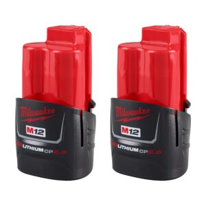Milwaukee 48-11-2422 M12 REDLITHIUM CP2.0 Battery , 2-Pack