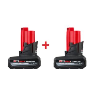 Milwaukee M12 REDLITHIUM HIGH OUTPUT XC 5.0Ah Battery, 2-Pack (Promo)