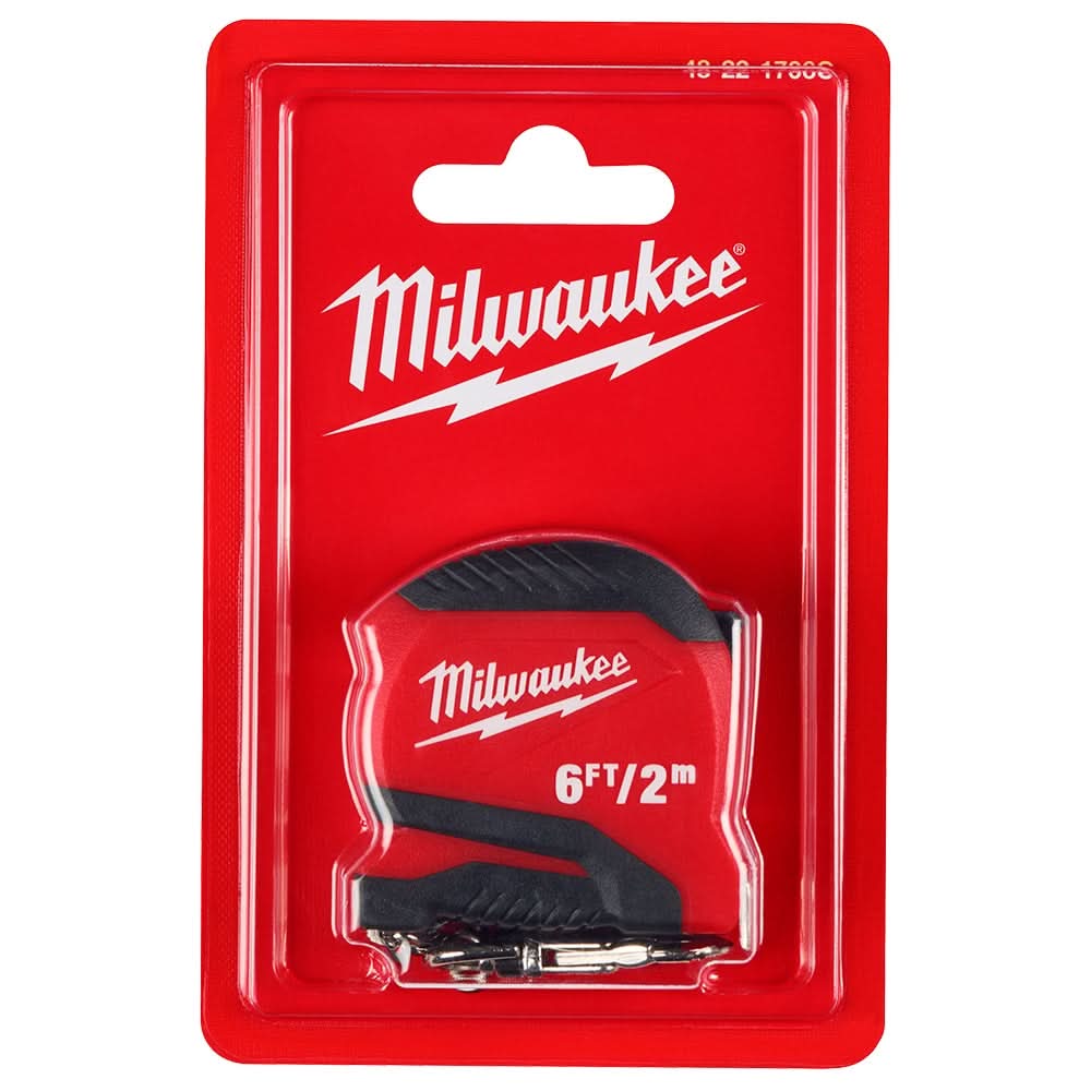 Milwaukee 48-22-1706C 6 ft./2m Keychain Tape Measure