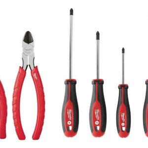 Milwaukee 48-22-6331-48-22-2706 3-pc Pliers and 6-pc Screwdrivers Combo Kit