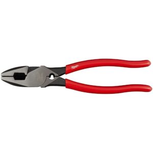 Milwaukee 48-22-6500 High Leverage Linesman's with Crimper-Dipped