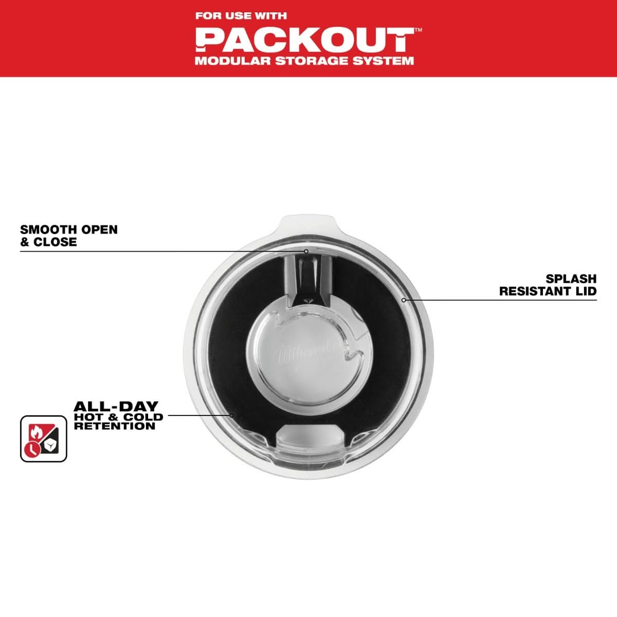 Milwaukee 48-22-8392L PACKOUT 20oz Tumbler Lid