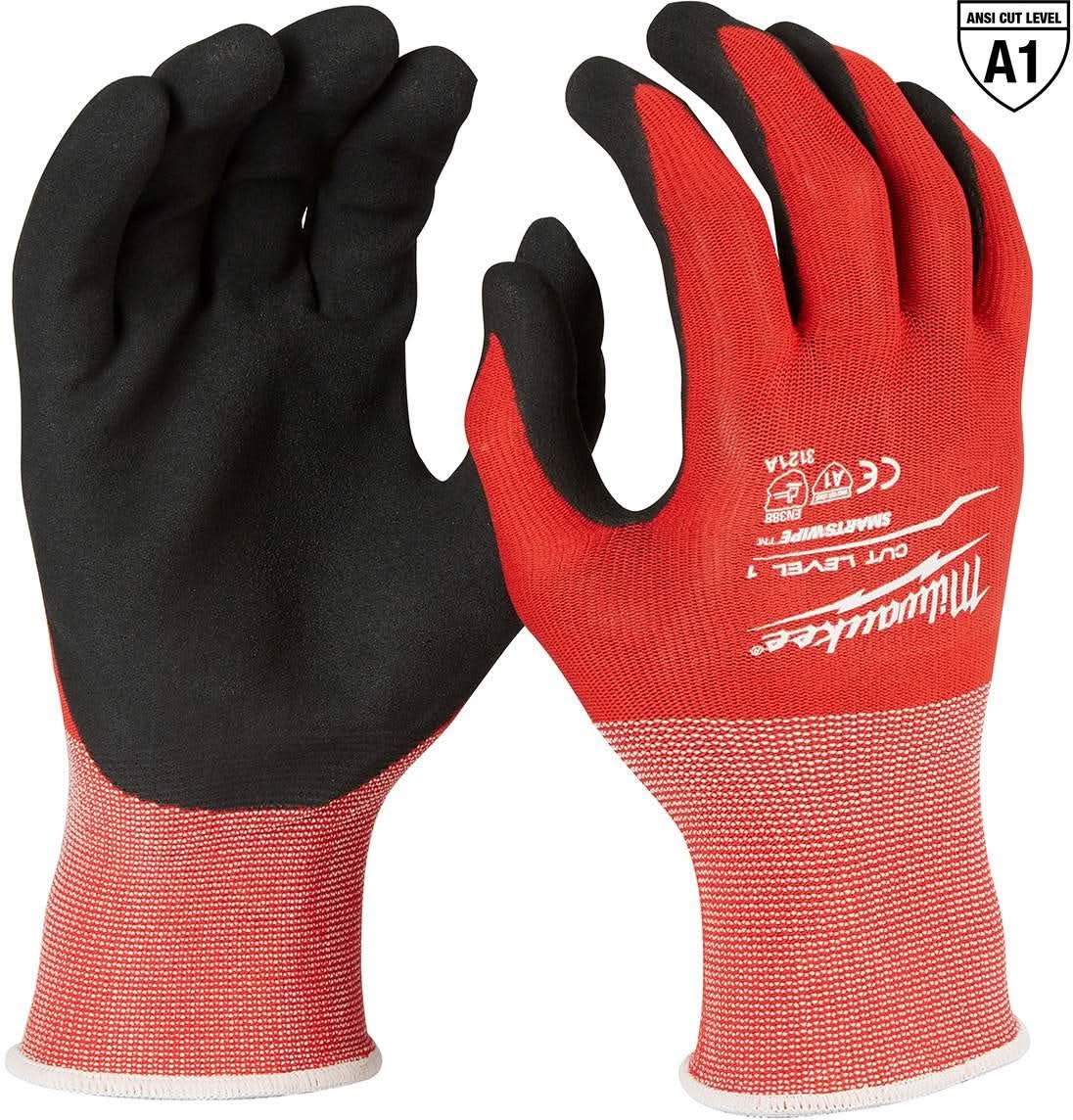 Milwaukee Cut Level 1 Nitrile Dipped Gloves, 1-Pack