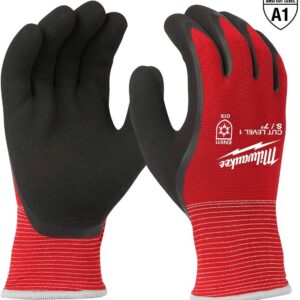 Milwaukee Cut Level 1 Insulated Winter Dipped Gloves, 1-Pack