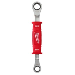 Milwaukee 48-22-9211 Linemanâ€™s 2-in-1 Insulated Ratcheting Box Wrench