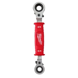 Milwaukee 48-22-9212 Linemanâ€™s 4-in-1 Insulated Ratcheting Box Wrench