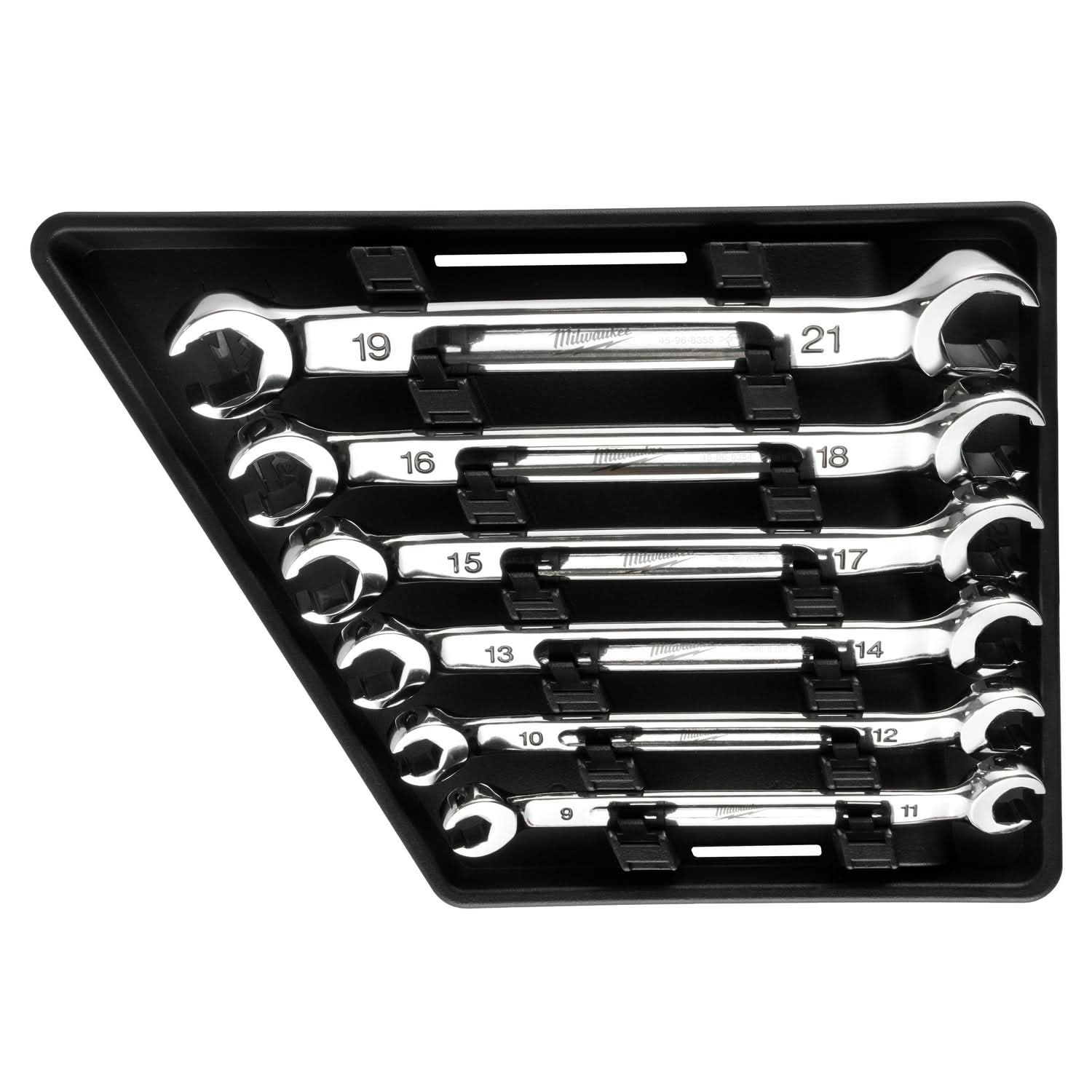 Milwaukee 48-22-9471 6pc Double End Flare Nut Wrench Set - Metric