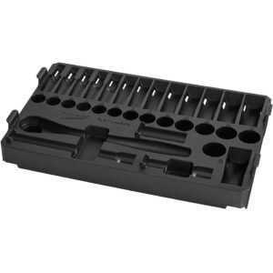 Milwaukee 48-22-9482T 3/8-in. 32pc Ratchet and Socket Set in PACKOUT, Metric Tray