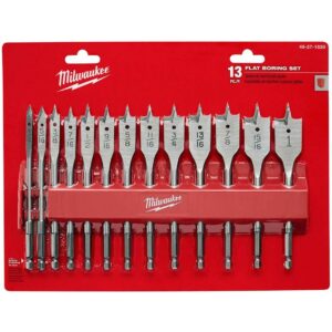 Milwaukee 48-27-1520 13-Piece Flat Boring Bit Set