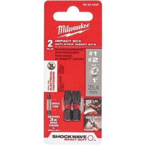 Milwaukee 48-32-4440 Shockwave 1-Inch 2-Piece Impact EcxCombo Kit