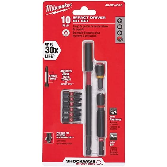 Milwaukee 48-32-4513 Shockwave Impact Duty Expand Set, 10-Pieces