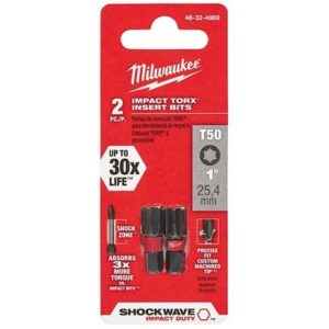 Milwaukee 48-32-4989 Shockwave 1-Inch T50 Impact Bit 2K