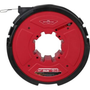 Milwaukee 48-44-5178 Angler 240' x 1/8" Steel Pulling Fish Tape Drum