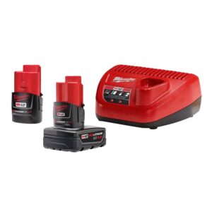 Milwaukee 48-59-2424 M12 REDLITHIUM CP2.0/XC4.0 Starter Pack