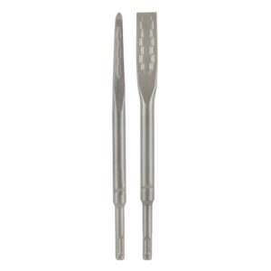 Milwaukee 48-62-6080 SDS PLUS SLEDGE Bull Point & Flat Chisel 2 Pack