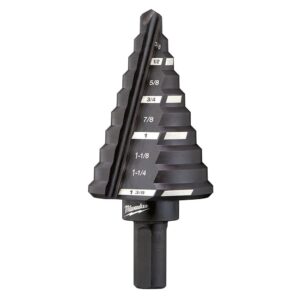 Milwaukee 48-89-9205 #5 Step Drill Bit, 1/4" - 1-3/8" by 1/8"