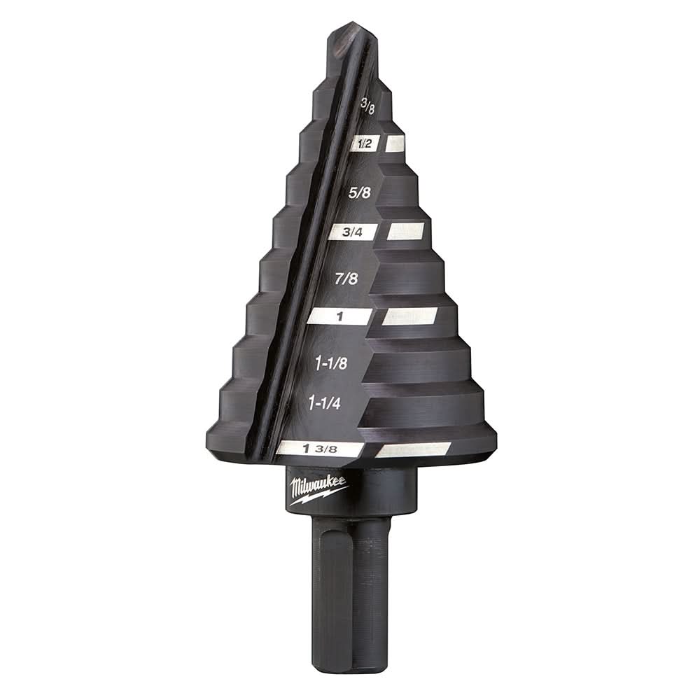 Milwaukee 48-89-9205 #5 Step Drill Bit, 1/4" - 1-3/8" by 1/8"