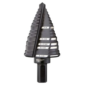 Milwaukee 48-89-9212 #12 Step Drill Bit, 7/8" - 1-3/8"