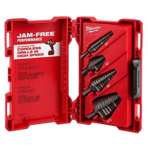 Milwaukee 48-89-9223 4-Piece Step Drill Bit Set