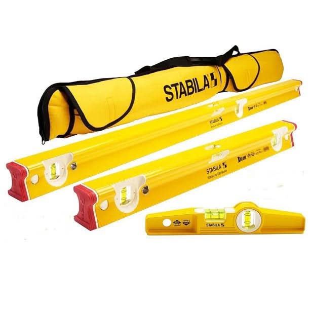 Stabila 48415 Type R300 Magnetic R-Beam Heavy Duty Level 3-Piece Set