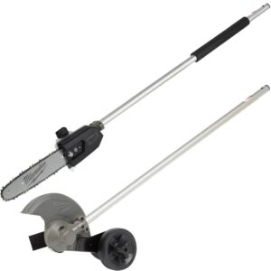 Milwaukee 49-16-2720 M18 FUEL QUIK-LOK 10" Pole Saw Attachment and QUIK-LOK Edger Attachment
