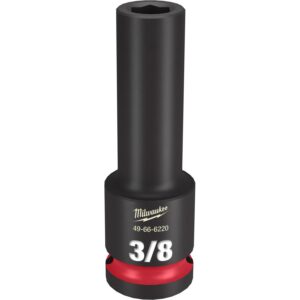 Milwaukee 49-66-6220 SHOCKWAVE Impact Duty 1/2-Inch Drive 3/8-Inch Deep 6 Point Socket
