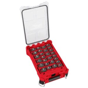 Milwaukee 49-66-6804 SHOCKWAVE Impact Duty Socket 1/2"-Drive 27-Piece Metric/SAE PACKOUT Set