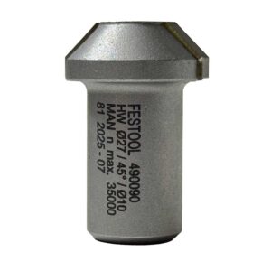 Festool 45-Degree 27mm Chamfer Cutter Router Bit w/o Bearing for OFKC 500 Router (490090)