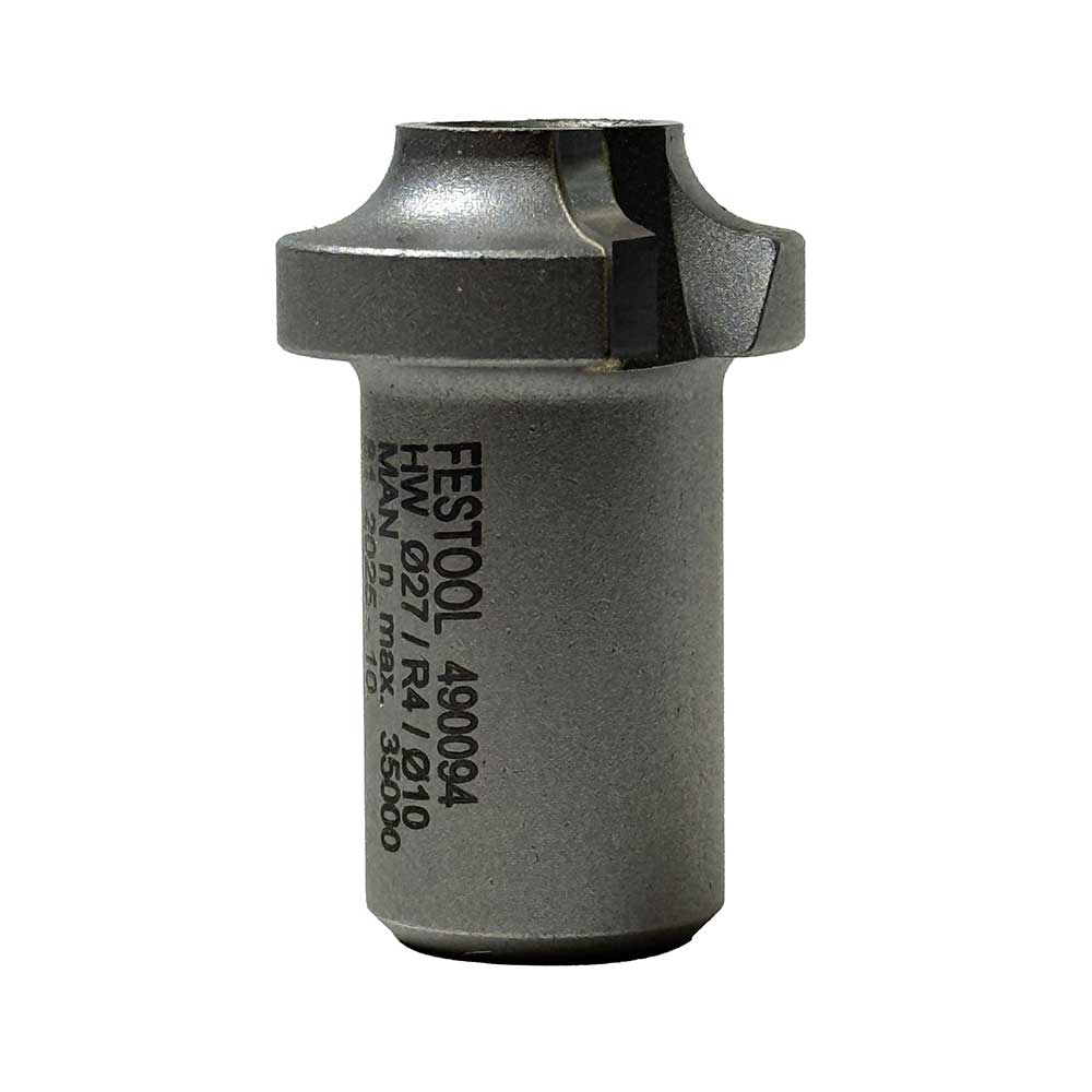 Festool 27mm x 4mm Radius Roundover Router Bit w/o Bearing for OFKC 500 Router (490094)