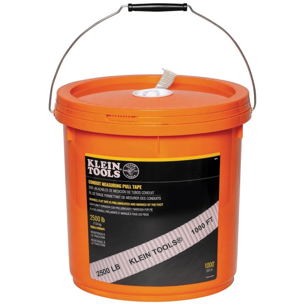 Klein Tools 50141 Conduit Measuring Pull Tape, 2500-Pound x 1000-Foot