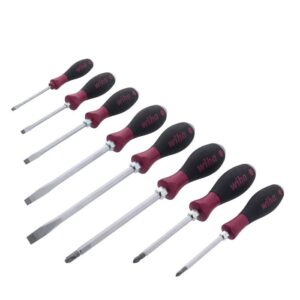 Wiha 53390 5-Piece MicroFinish Xheavy Duty Slotted and Phillips Screwdriver Set