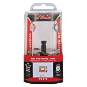 Freud 56-112 1/4-Inch Slot Three Wing Slotting Cutter