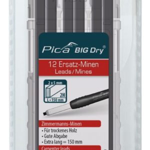 Pica BIG-Dry 6050 Carpenter Leads, 2H (12-Pack)