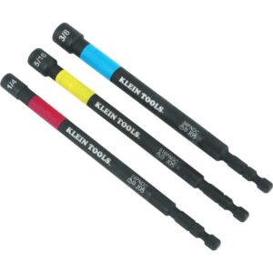 Klein Tools 65411PK3 3-Piece Magnetic Power Nut Setter Set