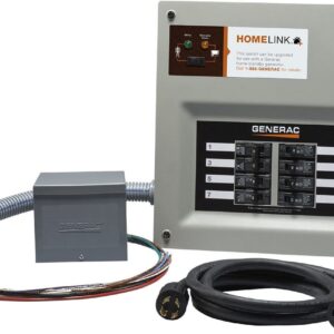 Generac 6853 Homelink Upgradeable 30 Amp Manual Transfer Switch