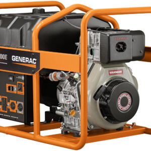 Generac 5000 Watt Electric Start Diesel Portable Generator, CARB (6864)