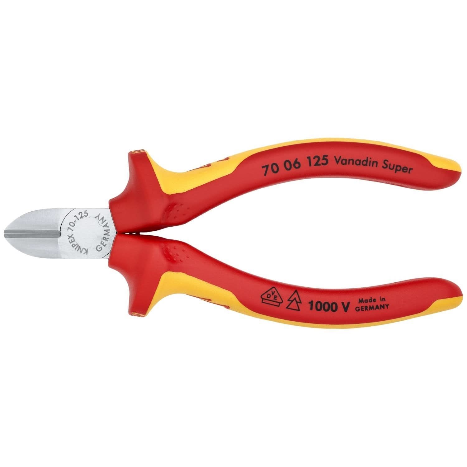 Knipex 70 06 125 Diagonal Cutters-1000V Insulated