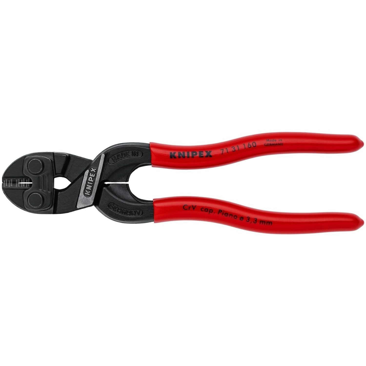 Knipex 71 31 160 CoBolt S Compact Bolt Cutters-Notched Blade