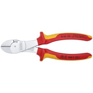 Knipex 74 06 180 High Leverage Diagonal Cutters-1000V Insulated
